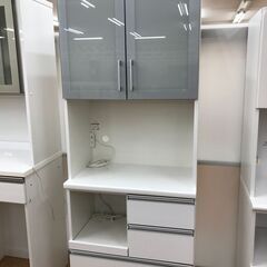 【引取限定】松田家具 食器棚 中 白 H/2050mm W/78...