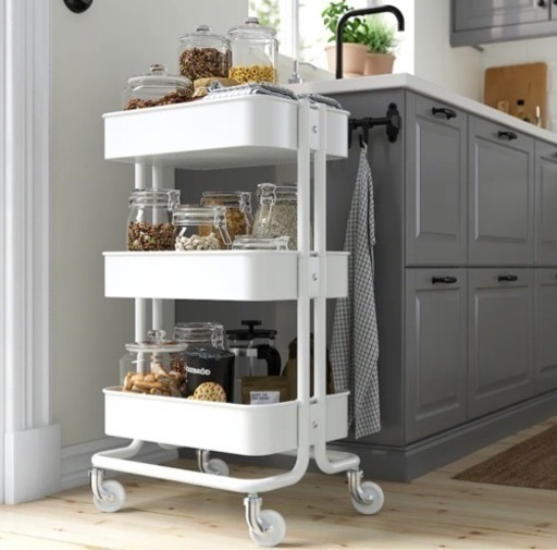 【新品同様】IKEA RASKOG 3段キッチンラック イケア 10035