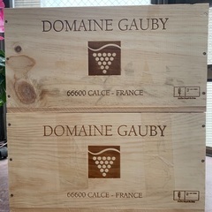 フランスワイン木箱6本用　（2個セット）