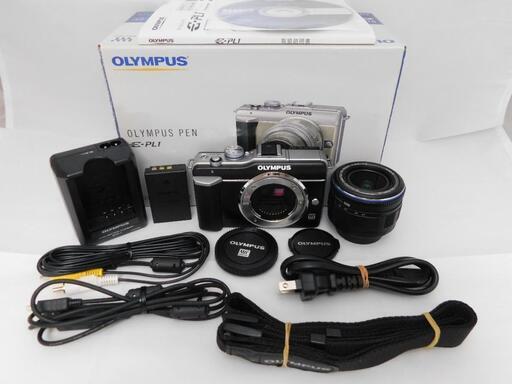 お譲りする方決まりました【美品】OLYMPUS ミラーレス一眼 PEN E-PL1sレンズキット ブラック