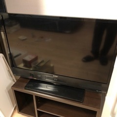 三菱HDD内臓 DVD Blu-ray対応 液晶TV テレビ台付