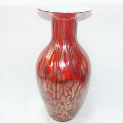 特大　４３ｃｍ　赤　花瓶　花器　新品