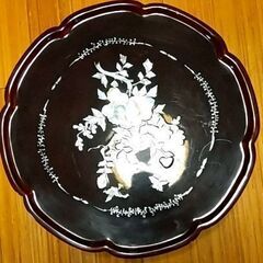 螺鈿（らでん）の丸御膳 高級民芸品 ※再々々々々々々々