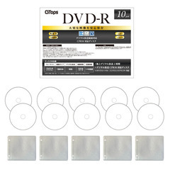 DVD-R映像用（CPRM) 10枚 両面不織布ケース(5枚)入り
