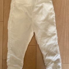 H&M モコモコ白ズボン85サイズ
