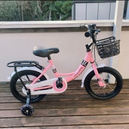 美品✨子供用自転車  女の子 自転車  キッズ　ジュニア用自転車　補助輪付き