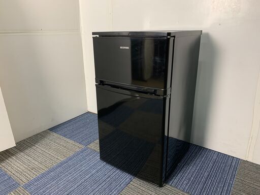(230209)　アイリスオーヤマ　ノンフロン冷凍冷蔵庫　NRSD-8A-B　2019年製