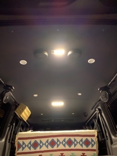 ハイエース LEDダウンライト 6個セット 暖色 モバイルバッテリー対応