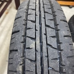ほぼ新品‼️ 軽トラック用　アルミホイールタイヤ