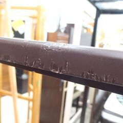 ロフトベッド スチールハイベッド ブラック デスク/棚/吊り下げバー/はしご付き ニトリ アルル ☆ 札幌市 北区 屯田