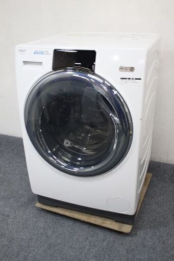 AQUA/アクア コンパクトドラム式洗濯乾燥機 洗12kg/乾6.0kg 自動投入 ヒートポンプ AQW-DX12M 2022年製 中古家電 店頭引取歓迎 R6876)