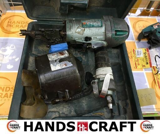 日立　NV7SAE　釘打機　留め具欠品　ケース付き　本体のみ　【ハンズクラフト宜野湾店】