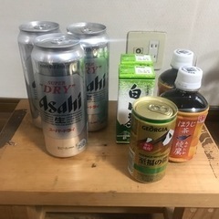 (お取引中)アサヒスーパードライ、お茶、缶コーヒー8本セット☆