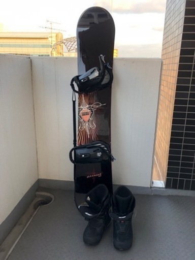 受付終了【スノボ】板+ブーツ+ケース3点セット 26.5cm K2 MORROW 美