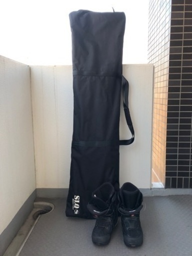 受付終了【スノボ】板＋ブーツ＋ケース3点セット 26.5cm K2 MORROW 美