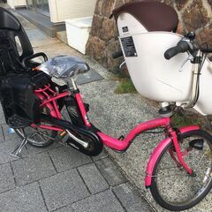 地域限定送料無料 パナソニック ギュットミニ 三人乗り 8,9AH 20インチ