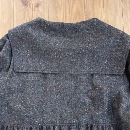 クリーニング済み♪ リアルラムパッチワークコート かわいいデザイン♪ クリーニング済み♪ リアルラムパッチワークコート かわいいデザイン♪