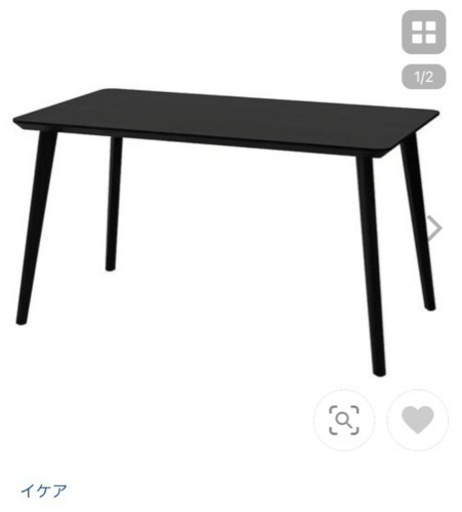 未使用　IKEA ダイニングテーブル LISABOブラック