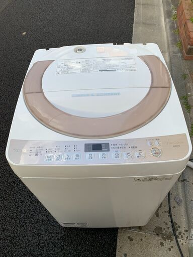 ☺最短当日配送可♡無料で配送及び設置いたします♡SHARP 洗濯機 2018年製ES-KS70S 7キロ♡シャープ002