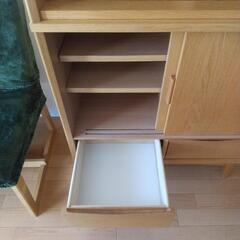 【美品】unico(ウニコ)のSIGNE(シグネ)　カップボード　W800 