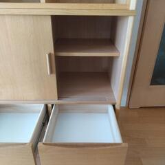 【美品】unico(ウニコ)のSIGNE(シグネ)　カップボード　W800 