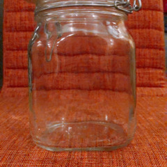 グラス瓶 (高16cm幅10cm)
