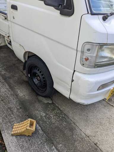 ハイゼットトラック　14インチタイヤ 極太5.5j 車検対応　ノーマル車高対応　1台分