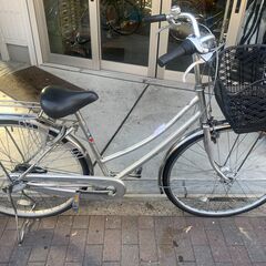 中古自転車　２７インチ　変速、LEDオートライト付き自転車　ブリヂストン