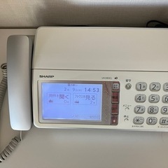 【予約中】SHARP FAX付き　電話機＋子機１台