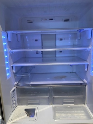 オシャレ⭐︎大容量⭐︎三菱ノンフロン冷凍冷蔵庫⭐︎便利なフレンチドア⭐︎