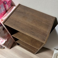 【無料でお譲りします】棚(完成品・茶色)