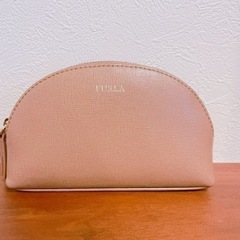 FURLA ミニポーチ　ピンクベージュ