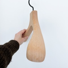 中田工芸　別注高級木製ジャケットハンガー　10本セット　美品　レディース