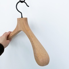 中田工芸　別注高級木製ジャケットハンガー　10本セット　美品　レディース