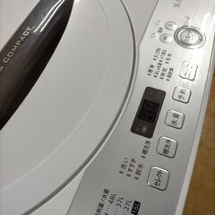k279 シャープ 洗濯機 2018年製 5.5㎏ ES-GE5B 動作良好 送料A 札幌