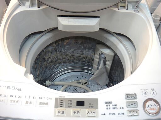 SHARP シャープ 9.0㎏ 洗濯機 2016年製 ES-GV9A １４３ www
