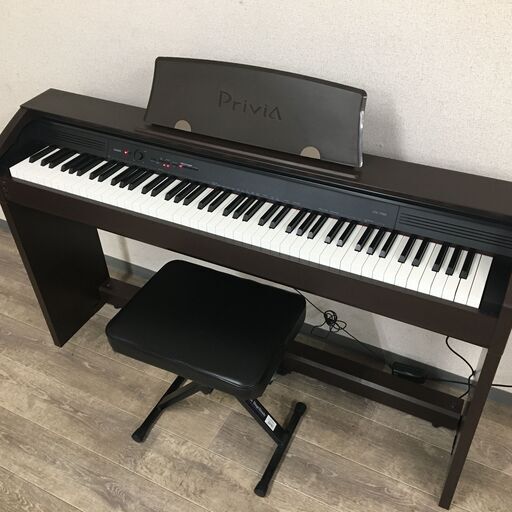 5/6終 大幅値下げ！CASIO カシオ 電子ピアノ Privia PX-750BN 88鍵盤 プリヴィア オークウッド調 椅子付き 菊RH