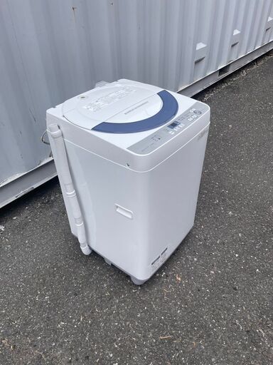 【SHARP】シャープ 全自動洗濯機 5.5kg ES-GE55R-H 2016年製