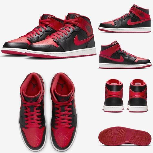 NIKE AIR JORDAN 1 MIDナイキ　エアジョーダン 1 MID DQ8426 060赤 29cm