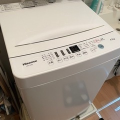 【日付指定】３月26日に取りに来れる方！　洗濯機　Hisense