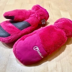 【美品】手袋　サイズXS 13cm ピンク色