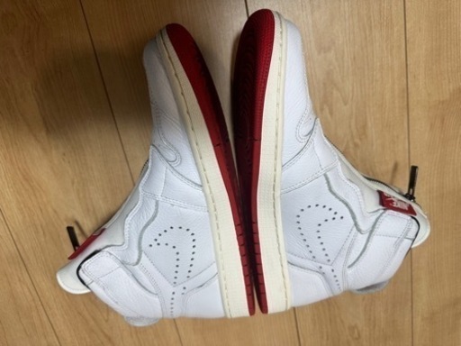 その他 NIKE AIR JORDAN 1 RETRO HIGH ZIP WHITE UNIVERSITY RED