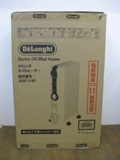 未開封品 DeLonghi デロンギ オイルヒーター JR0812-RD レッド 8～10畳用 暖房器具