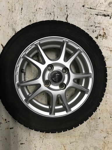 No.47スタッドレス155/65/R13 4H PCD100 アルミ付4本セット sopleymill ...