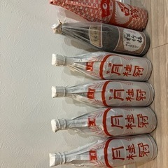 新品未開封日本酒一升瓶6本で3000円、値下げしました。バラ売り可能