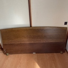 カリモク　ワイドダブルベッド　引き出し収納