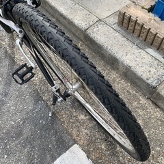 🎊🎊　MTB 700c 3x8変速　黒　チェーン　新品　フレーム　アルミ　コンポ　SRAM40