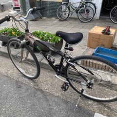 🎊🎊　MTB 700c 3x8変速　黒　チェーン　新品　フレーム　アルミ　コンポ　SRAM40