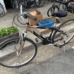 🎊🎊　MTB 700c 3x8変速　黒　チェーン　新品　フレーム　アルミ　コンポ　SRAM40