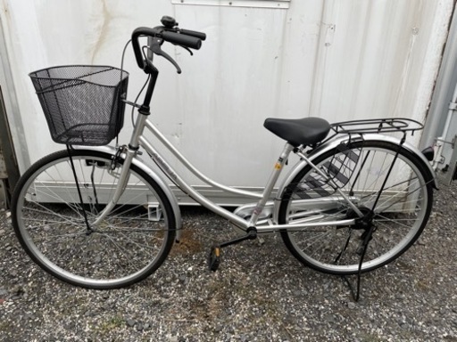 ●ABELIA TAKEDA 26インチ 軽快車　ギア無し●シルバー